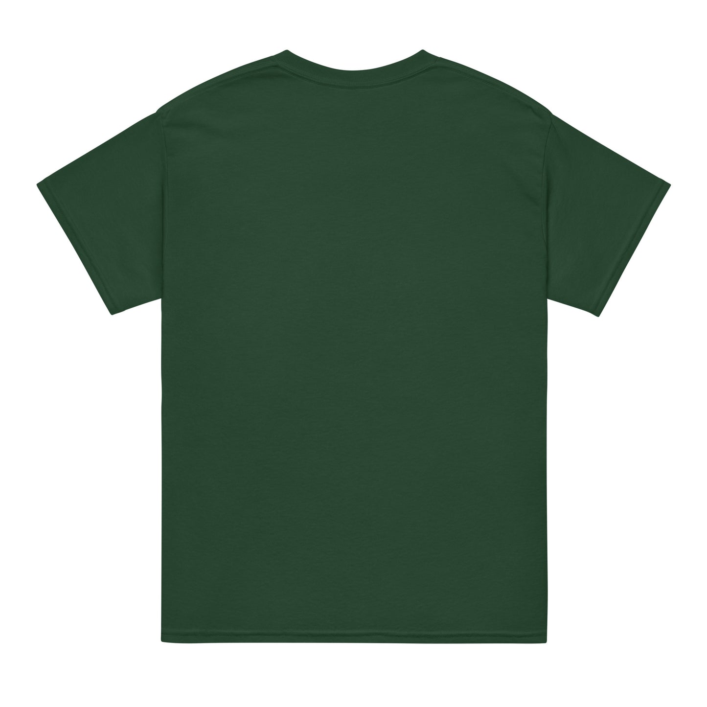 PJ Designs dark green back view unisex DryBlend t-shirt crew neck short sleeves plain casual wear
