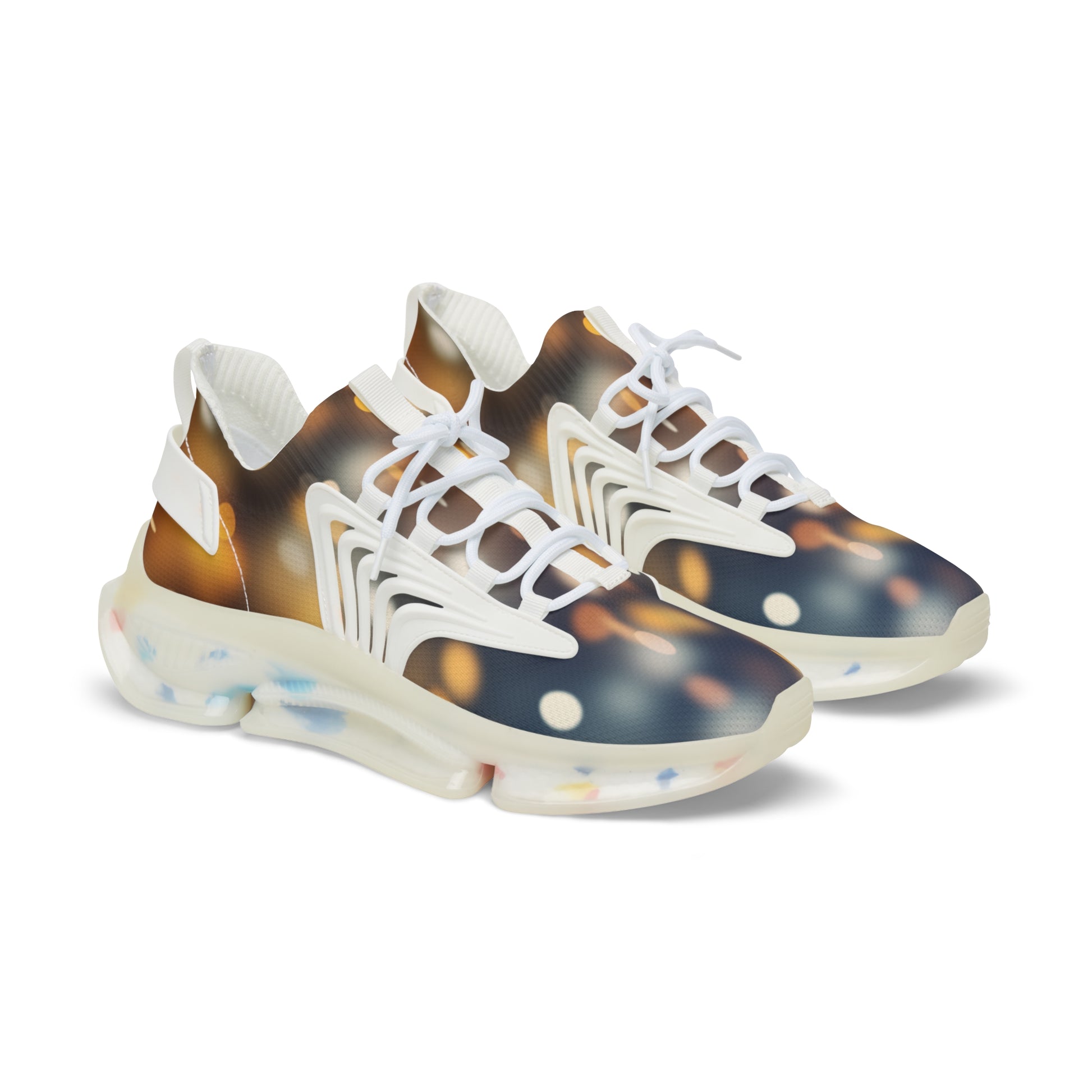 PJ Designs versatile men's streetwear shoes with white laces and multicolor sole for casual wear